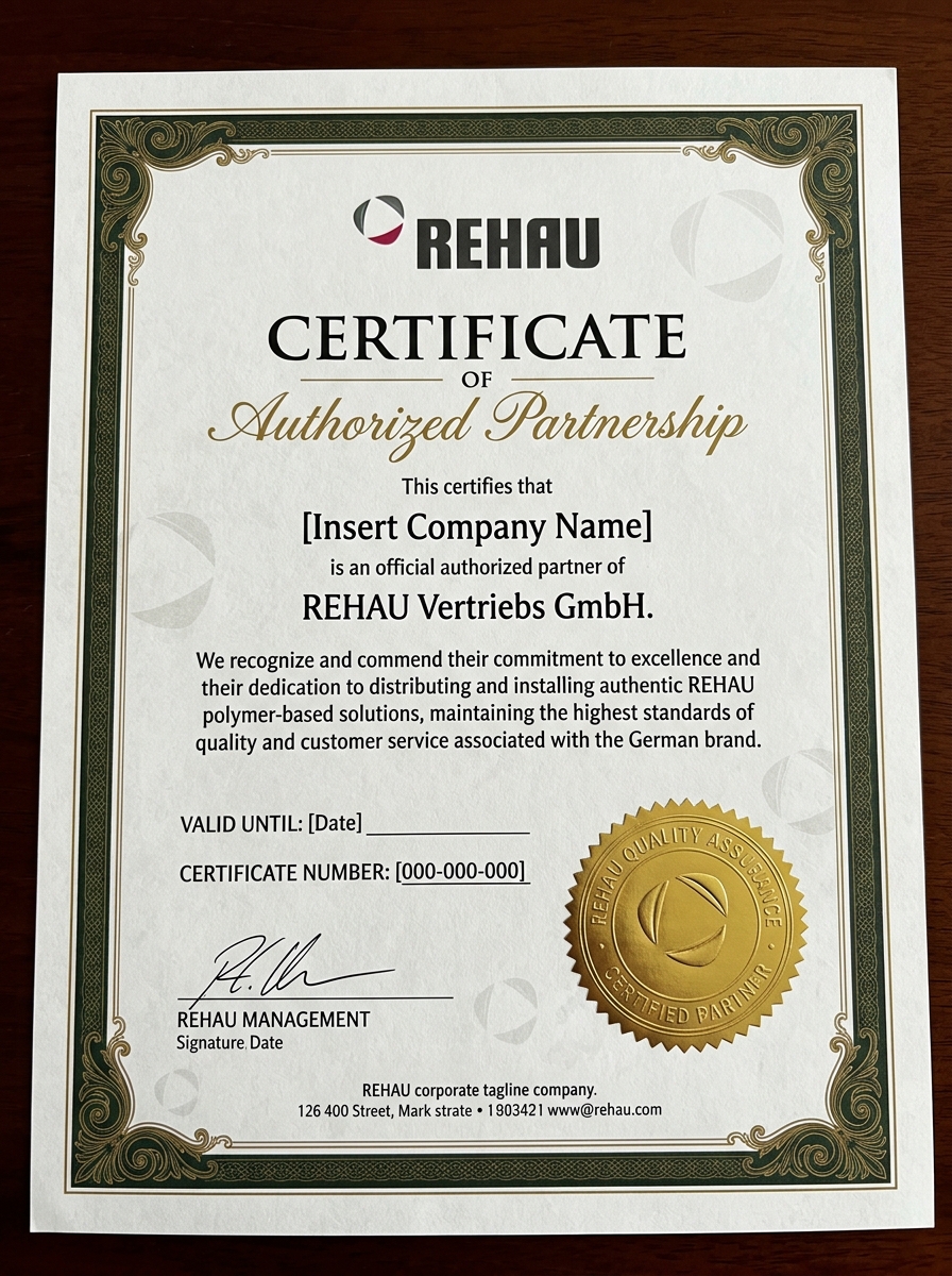 Авторизованный партнер Rehau